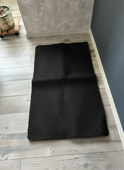 Black Cat Mat in Room Setting